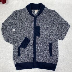 Gymboree shawl collar zip boys dress cardigan sweater medium 7/8